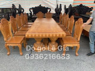 BÀN GHẾ HOÀNG GIA 12 GHẾ 15