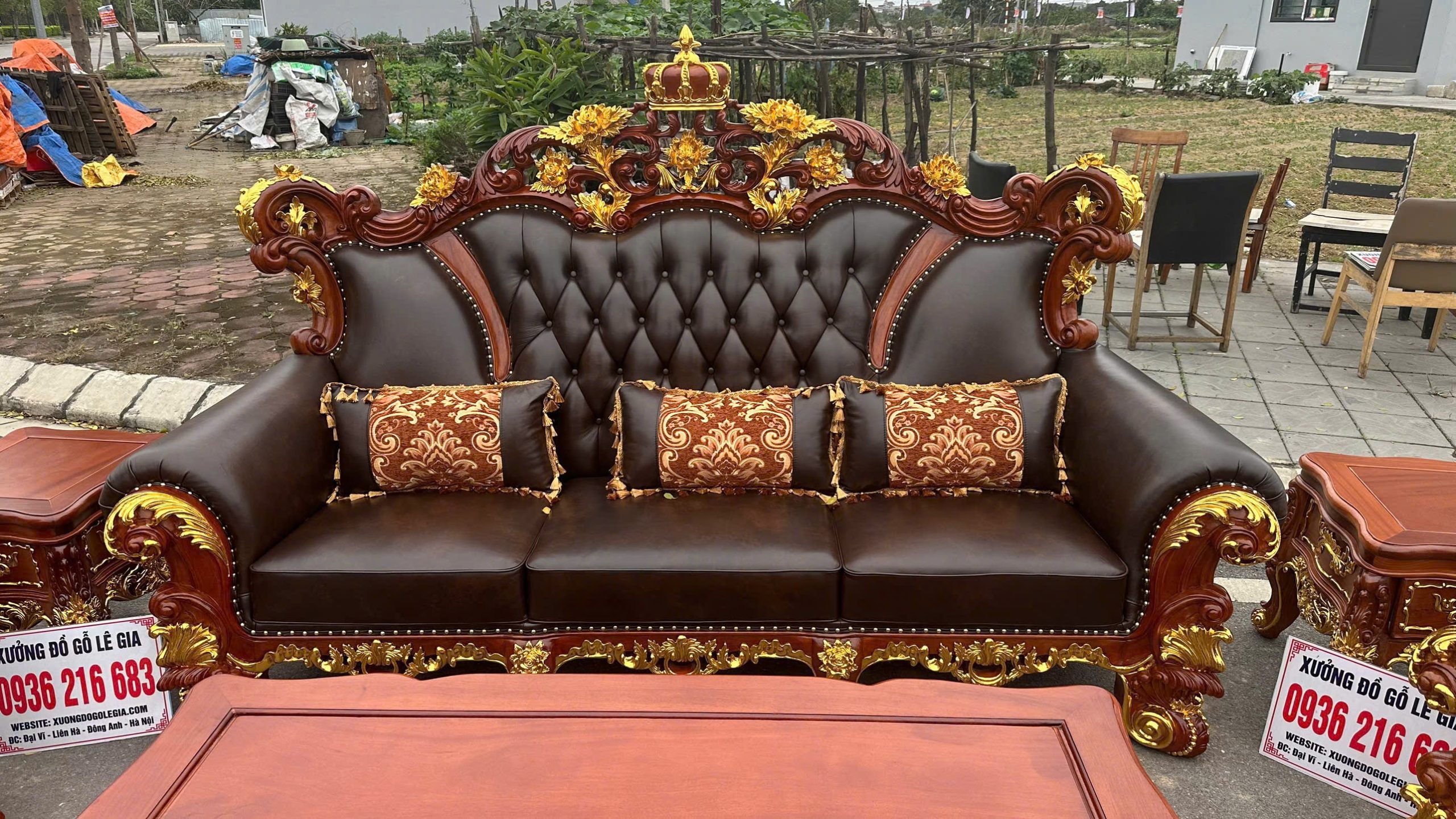 BỘ SOFA THE KING DÁT VÀNG 6 MÓN BỘ SOFA THE KING DÁT VÀNG 6 MÓN 28