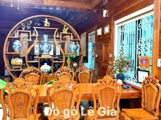 BỘ BÀN GHẾ ĂN NGUYÊN KHỐI GỖ GÕ ĐỎ BỘ BÀN GHẾ ĂN NGUYÊN KHỐI GỖ GÕ ĐỎ 10