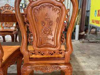 BỘ BÀN GHẾ ĂN NGUYÊN KHỐI GỖ GÕ ĐỎ BỘ BÀN GHẾ ĂN NGUYÊN KHỐI GỖ GÕ ĐỎ 14