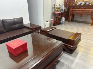 SOFA GÓC L GỖ HƯƠNG ĐÁ 11