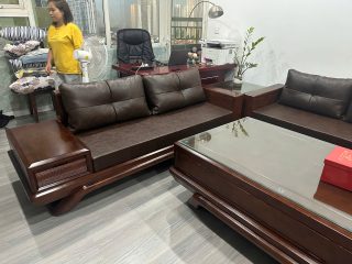 SOFA GÓC L GỖ HƯƠNG ĐÁ 10